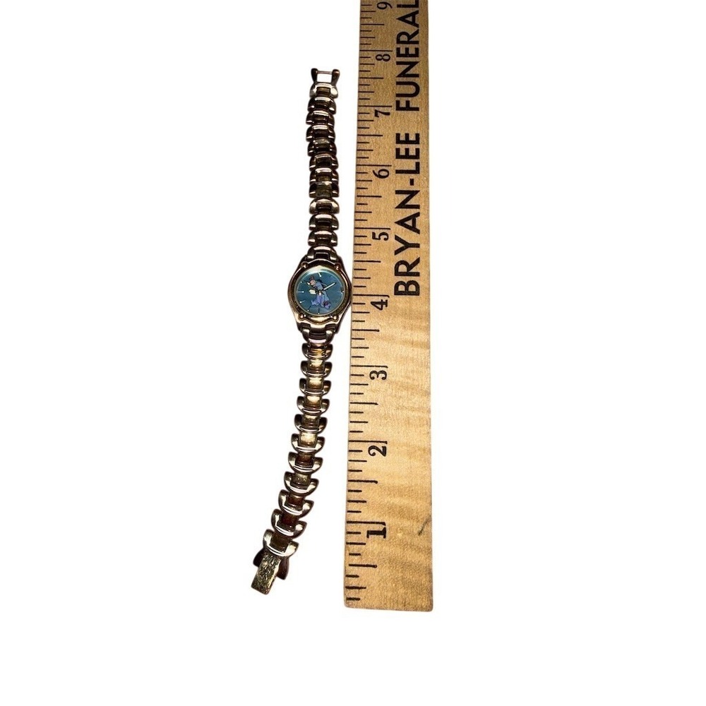 Seiko Disney Eeyore Womens Quartz Wristwatch Two-Tone Blue Dial Bracelet XLong - Picture 3 of 7